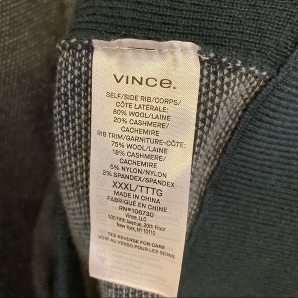 VINCE Bird's Eye Stitch Wool & Cashmere Sweater - Picture 10 of 10